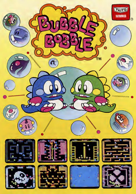 giochi arcade anni 80 Bubble Bobble