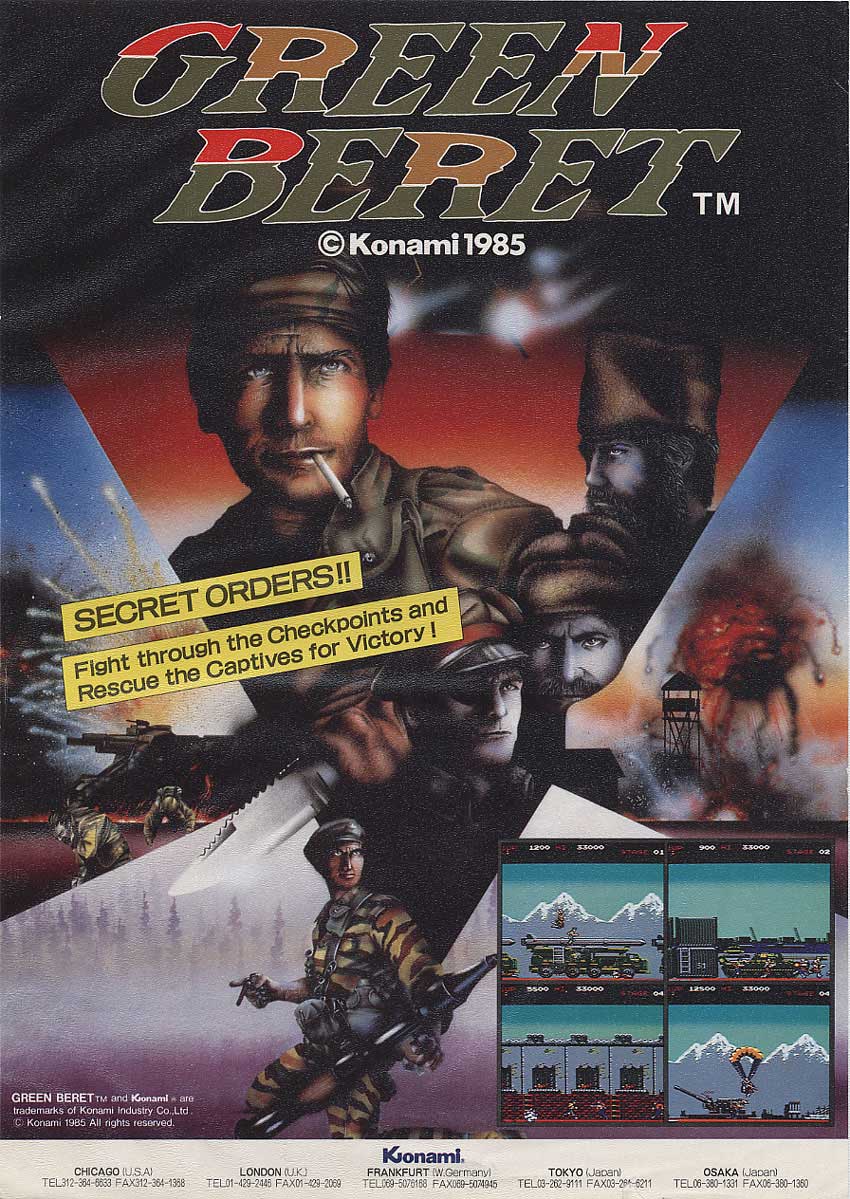 Giochi arcade anni 80 Green Beret